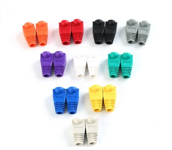 Крышка для разъема ботинок крышка головка 100 ПК адаптер разъемов RJ45 Cat5 CAT6 0 6 мм