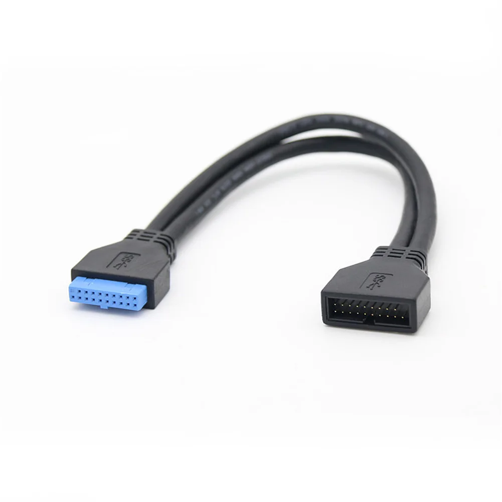 Стандартный провод USB3.0 24/28AWG 20-контактный разъем мама-USB 3 0 Удлинительный кабель
