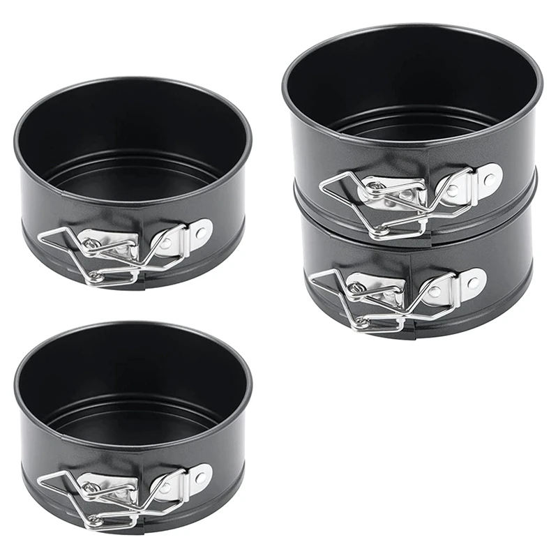 

Spring Form Pan, 4 Inch Cake Pan, Set Of 4,Mini Cheesecake Pans