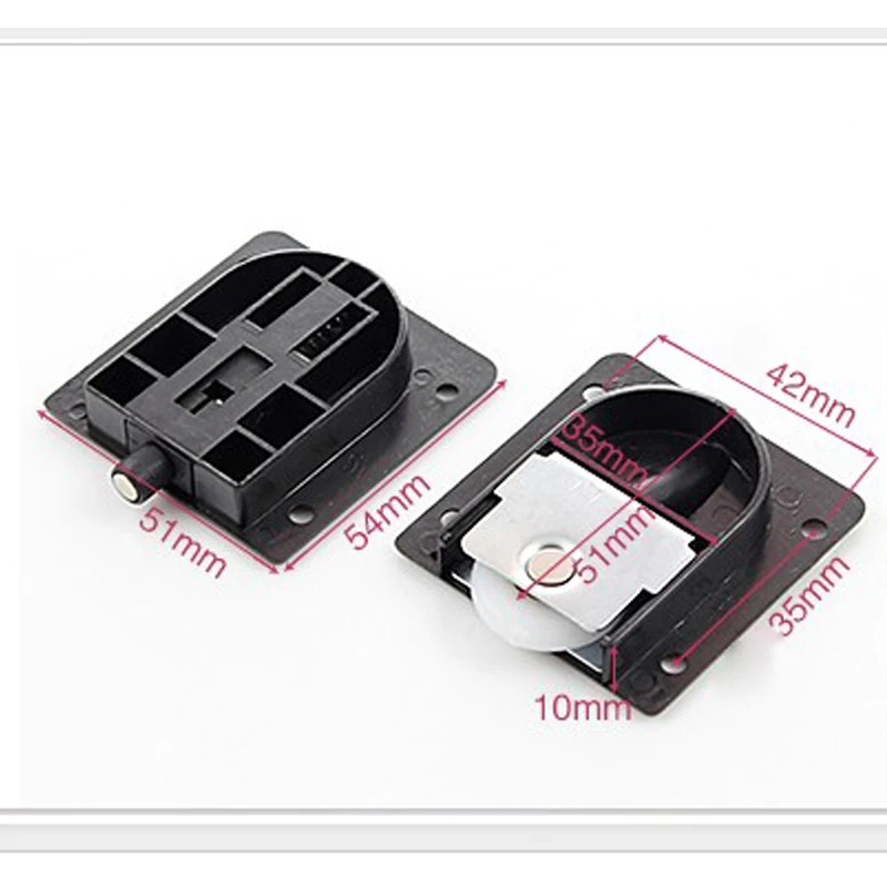 2 пары пластиковых пластин для шкафа колесо диаметром 25 мм ролик раздвижной