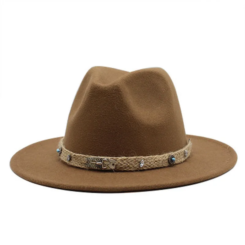 Шляпа-федора для мужчин и женщин соломенная винтажная шляпа в Западном