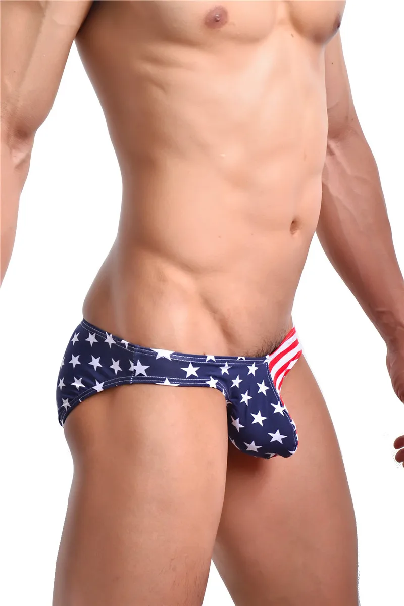 Мужское сексуальное нижнее белье трусы-бикини хлопковые трусы с низкой талией и