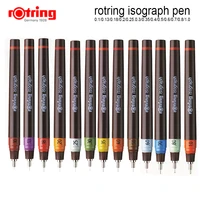 rotring isograph pens 0 1mm 1 0mm refilled ink porous point drawing pen 1piece