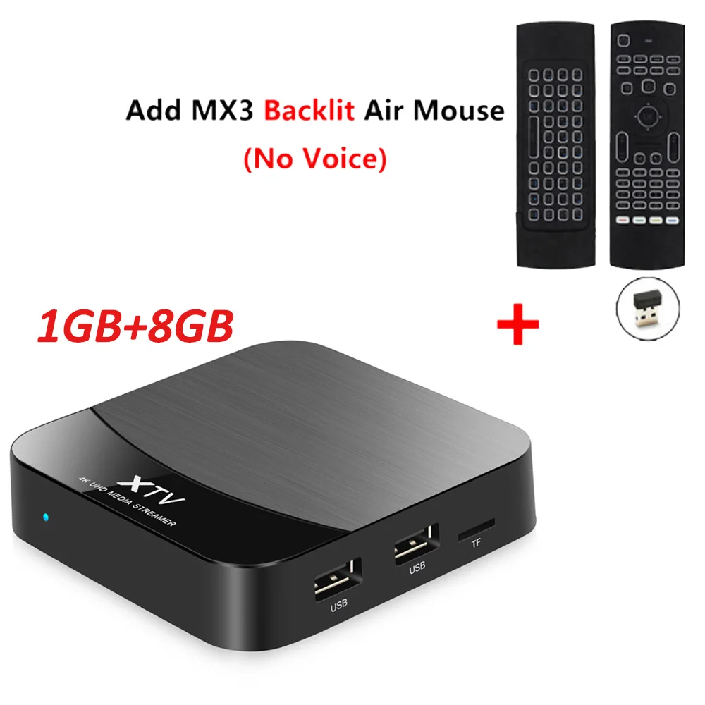 ТВ-приставка MEELO+ X Smart tv, Android 7,1, Amlogic S905X, 1 ГБ, 8 ГБ ОЗУ, встроенный 2,4G, 5G, WiFi, 10 м/100 м, LAN, 4 K, HD, Netflix, Youtube, ТВ-приставка - Цвет: 1GB 8GB add MX3L