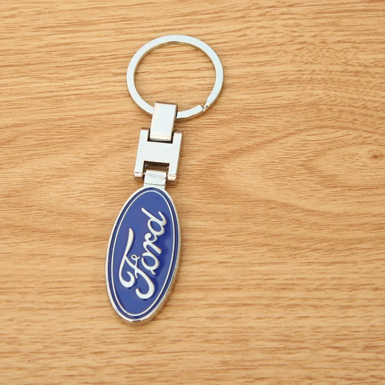 Металлический сплав двусторонний значок автомобильный Стайлинг брелок для Ford