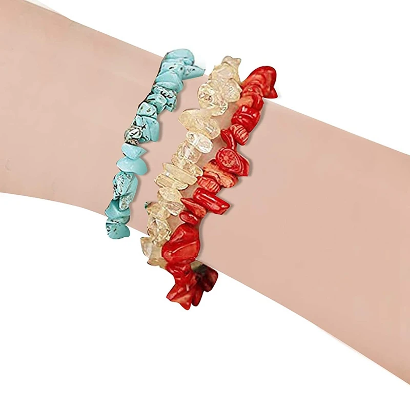 

More Than Natural Gravel Beads,Used in Jewelry Making Supplies,DIY Bracelet Necklace Waist Craft Including Box