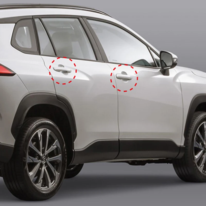 Для Toyota Corolla Cross XG10 2020 2021 хромированный углеродный стиль наружные дверные ручки