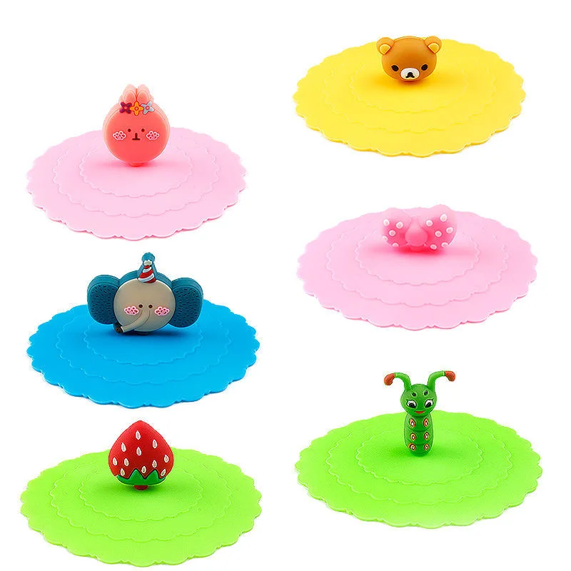 Новинка 2020 Пыленепроницаемая силиконовая крышка для чашки 10 см пищевой