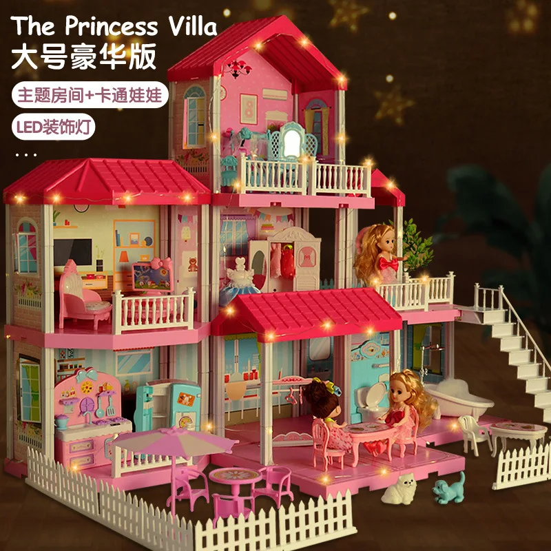 Обучающие игрушки сделай сам имитация дома принцессы замок набор моделей виллы