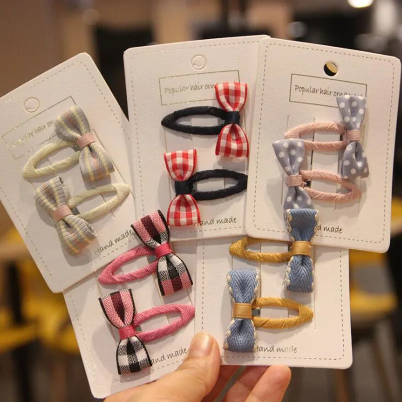 Комплект из 2 предметов одежда для девочек заколки волос с бантом милые мягкие