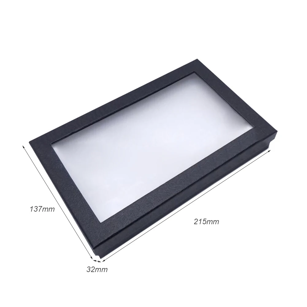 

36 Slots Earrings Display Box Paper Square Bracelet Necklace Holder Rings Jewelry Organizer Box Jewelry Storage Case Showcase