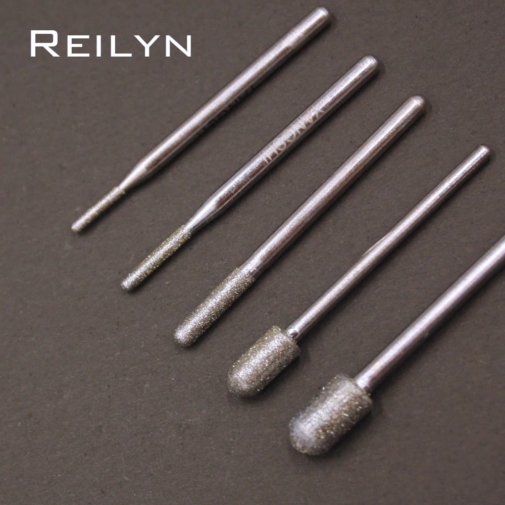 10 шт. алмазные шлифовальные насадки для шлифовки полировочные вращающихся