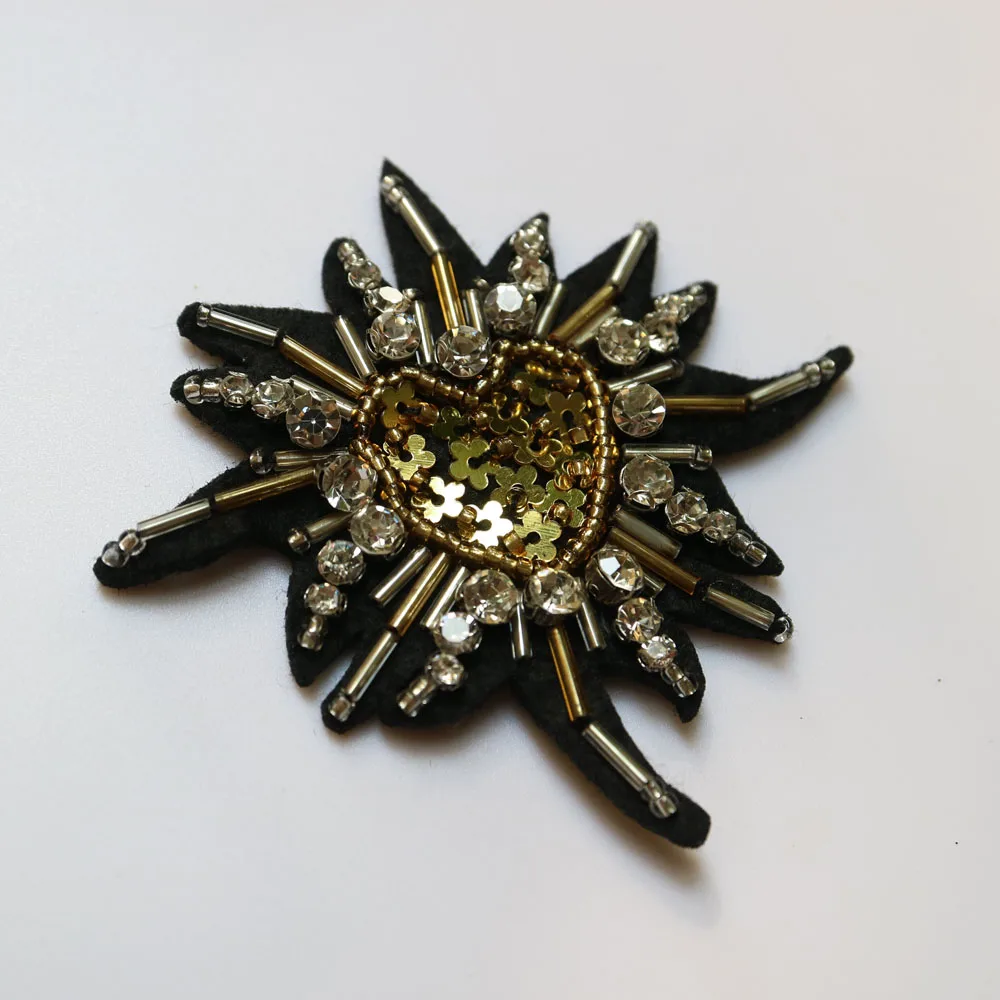 Модные нашивки стразы бусины для одежды вышивка блестками фотоаппликация