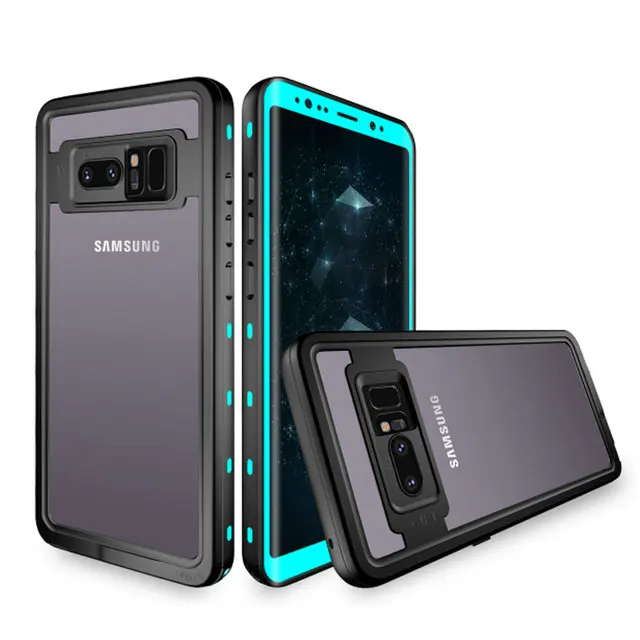 Чехол для samsung S10Plus чехол S10 5G Водонепроницаемый чехол 360 защиты IP68 Note9 samsung Galaxy Note 9 чехол для samsung S9 Etui S10e - Цвет: Light Blue