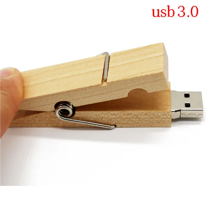 TEXT ME usb 3 0 кленовый деревянный зажим флеш накопитель 4 ГБ 8 16 32 Деревянный 0|USB
