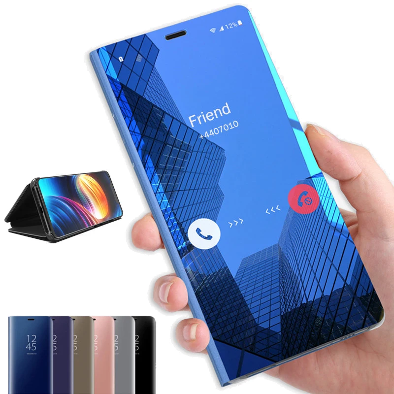Чехол-книжка для Huawei Honor 10X Lite 10i 10 20 Light 9X Pro зеркальный прозрачный 360 | Мобильные
