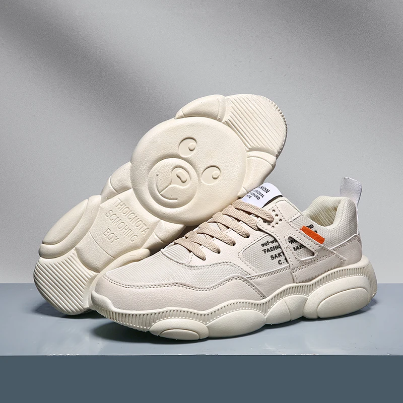 2019 новая сетчатая обувь с красным медведем Мужская Весенняя Корейская версия