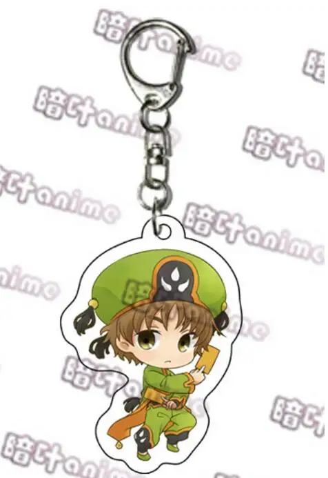 Япония Аниме карта Captor SAKURA LI SYAORAN KINOMOTO TOUYA Tsukishiro Yukito Косплей акриловый брелок кулон брелок с игрушкой подарок