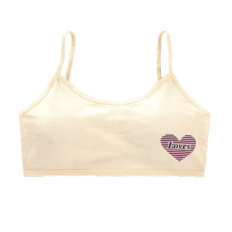 

Girls Underwear Soft Cotton Bra for Kids Teenager Training Small Vest Underwear F3ME