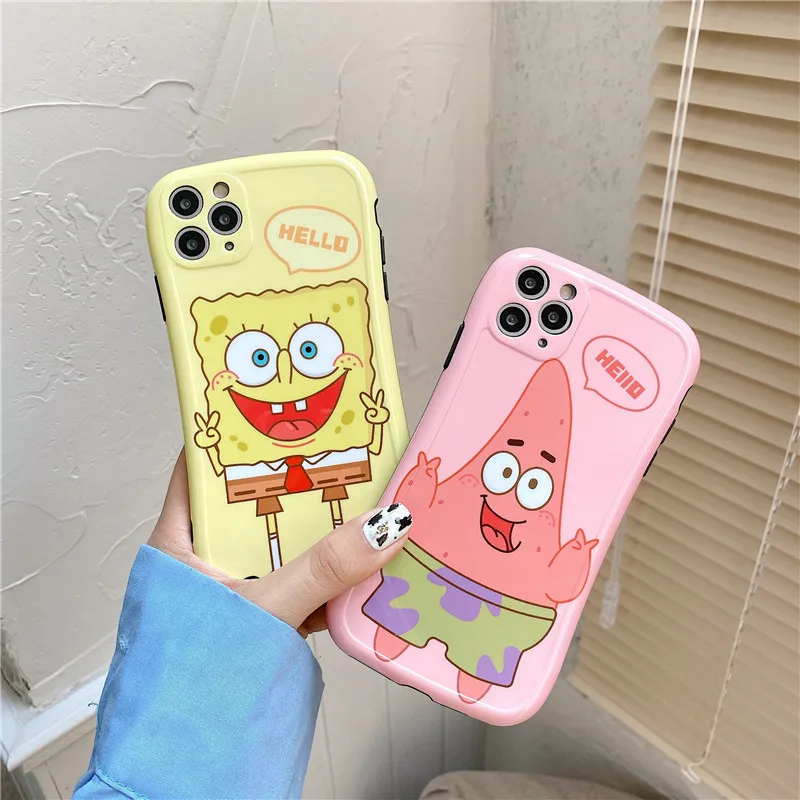 Милый мультяшный защитный чехол для телефона с морскими животными iPhone 11 Pro Max 7 8 Plus