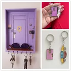 Брелок для ключей друзья дверь Моники центральный брелок для ключей друзья ТВ шоу домашний Декор настенный Декор