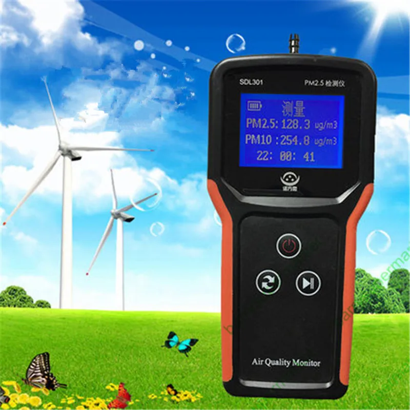 

Air Quality Monitor PM2.5 Detector Laser PM 2.5 Detectors SDL301 Gas Analyzer Detector Dust Particle Counter