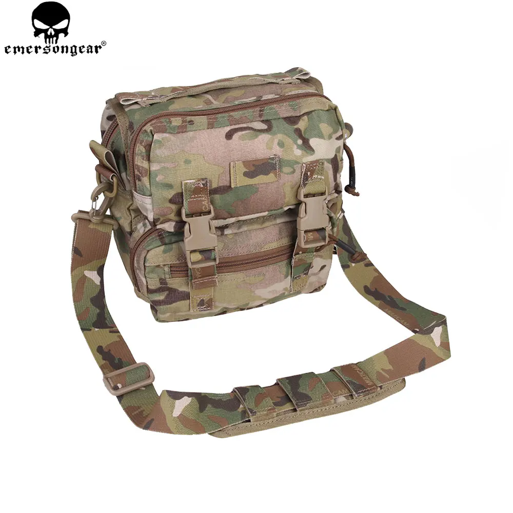 EMERSONGEAR Molle Messenger Bag Camouflage Shoulder Bags Camping Hunting Travel Hiking  Single Sling Pack Trekking Bag EM5801