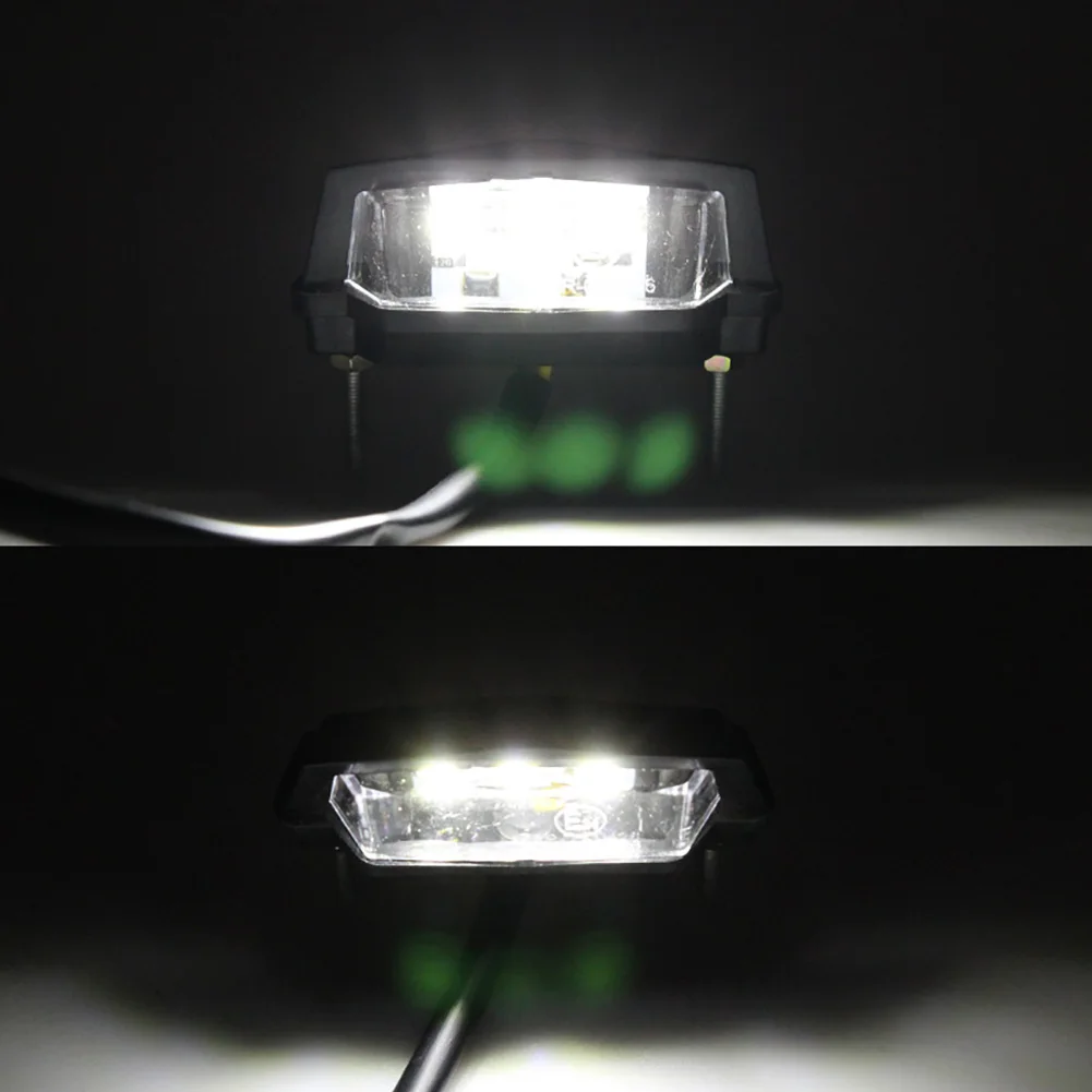 

Universal 12V Mini Motorcycle License Plate Frame Light LED Tail Rear Light Waterproof Motorcycle License Light Lamp