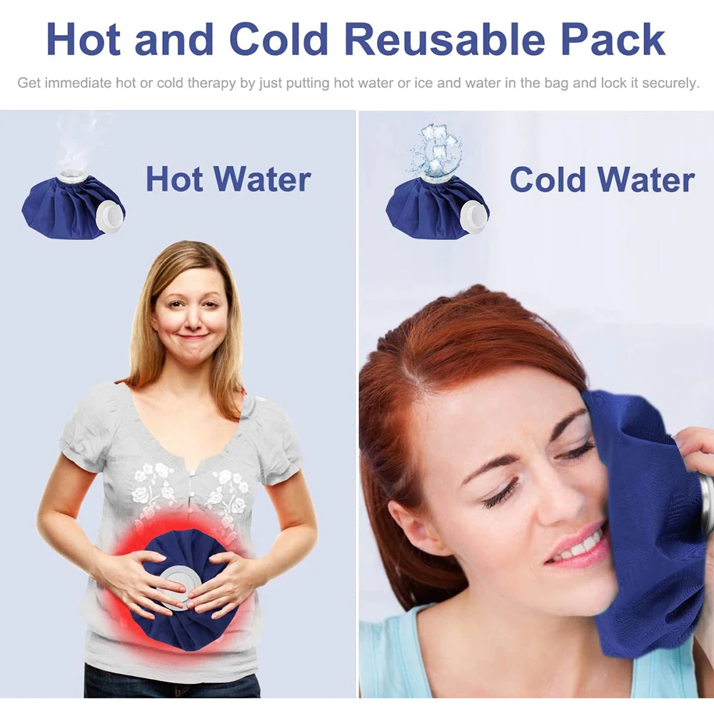 Professional Ice Bag Bandage with Reusable Pack for Arm Calf Knee Ankle Shoulder Neck Sprained Hot and Cold Compress | Спорт и