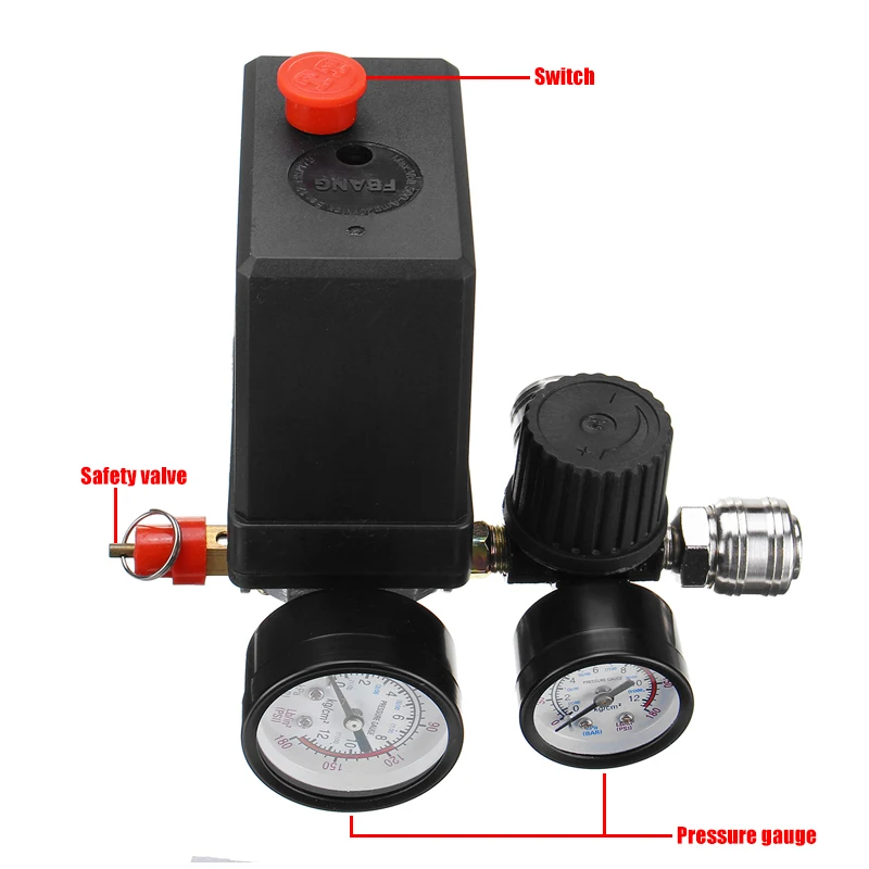 Профессиональный воздушный компрессор 220 В/380 В переключатель контроля давления 4