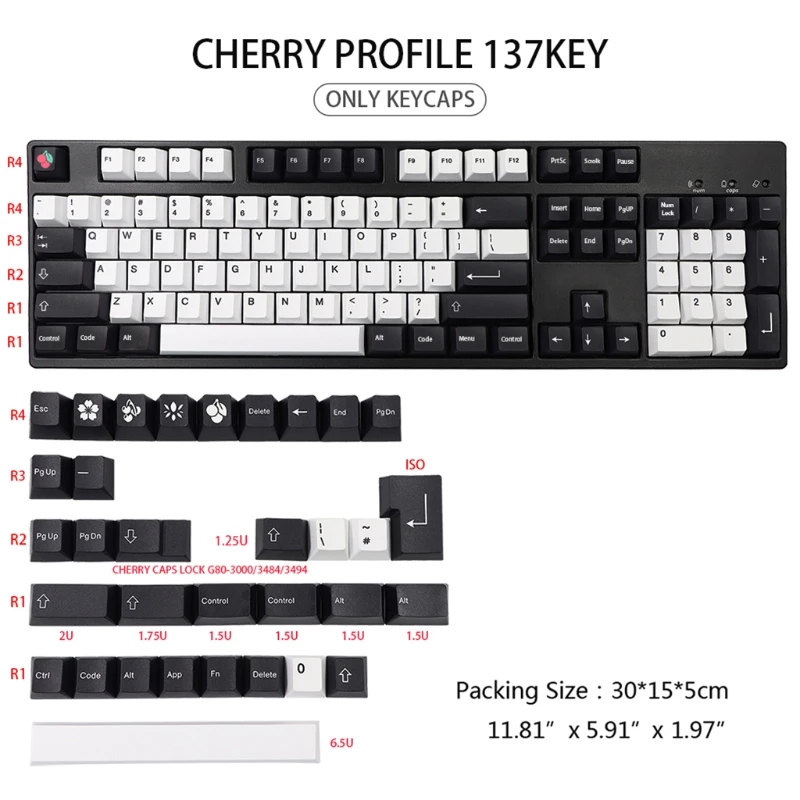 

Keycap Dye Sublimation Cherry Profile PBT Keycap 137
