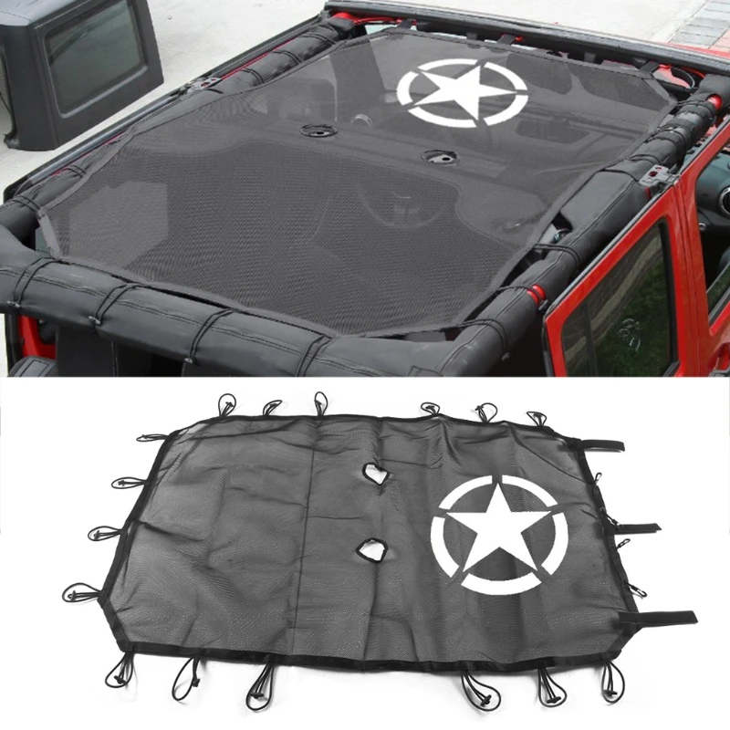 

New Car Styling Sunshade Roof for Jeep Wrangler Unlimited JK 2007-Accessories 4 Doors Shade Top Cover UV Protection