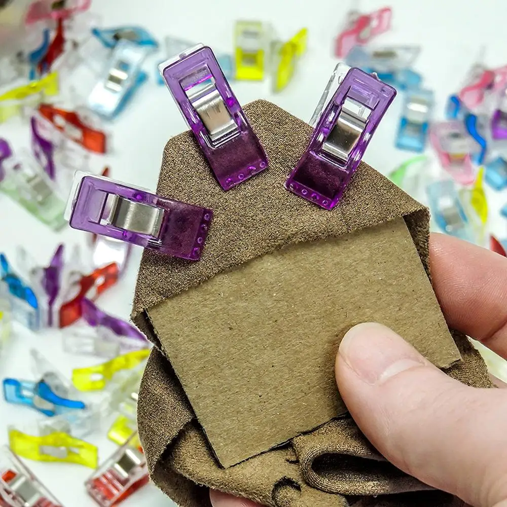 100 шт. Многофункциональный Пластик топор Мощность зажим для шитья подол