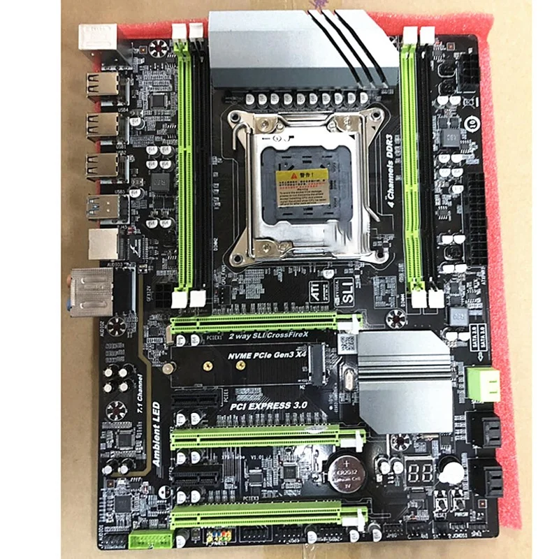 Материнская плата X79 Turbo LGA2011 ATX Combos E5 2620 ЦП 2 шт. x 8 ГБ 16 DDR3 ОЗУ 1600 МГц PC3 12800R PCI-E NVME M.2 SSD