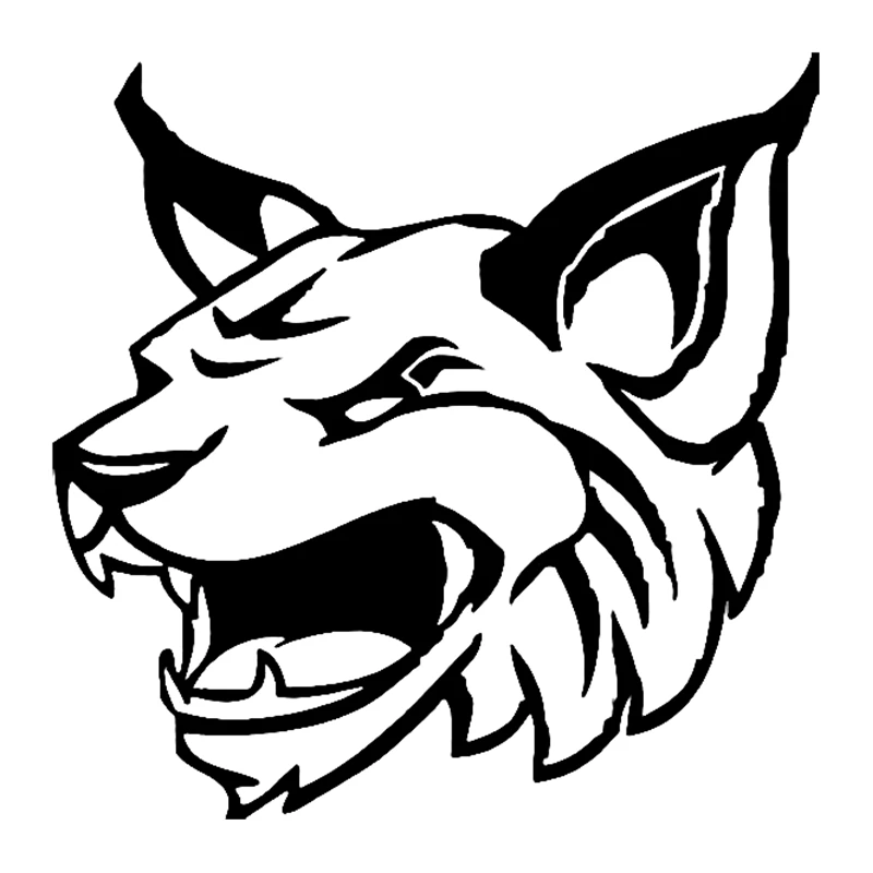 

31366# Die-Cut Vinyl Decal Wildcat Car Sticker Waterproof Auto Decors on Bumper Rear Window