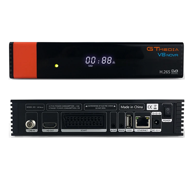 10 шт./лот GTMedia V8 Nova DVB S2 Full HD спутниковый ресивер новая версия встроенный Wifi