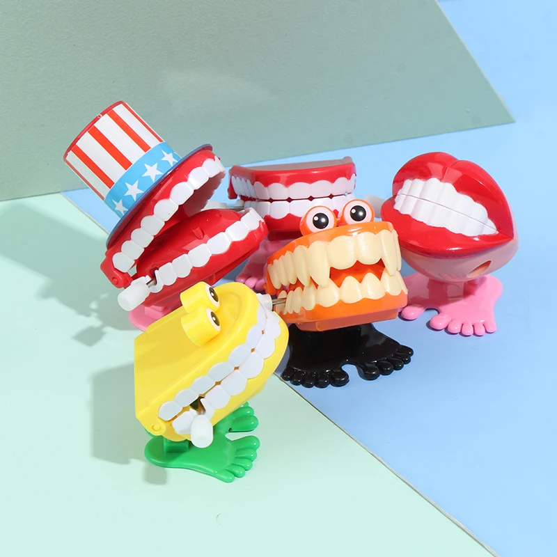 New Funny Cartoon Teeth Denture Foot Clockwork Educational Developmental Toys Gift