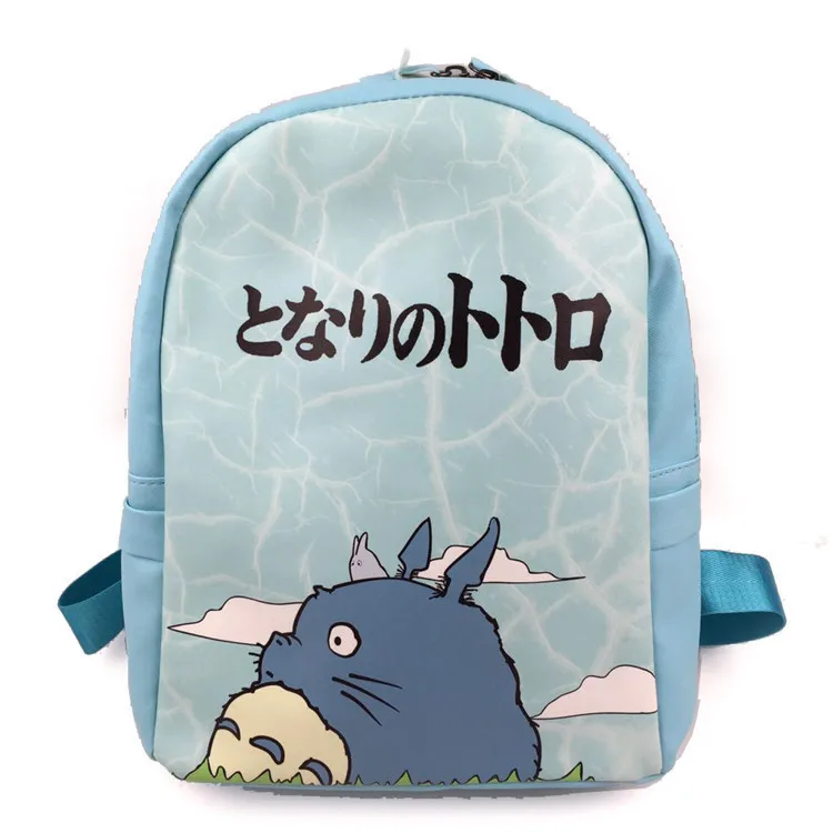 Аниме мультфильм мой сосед рюкзак Тоторо школьный сумка Печать PU Студенческая