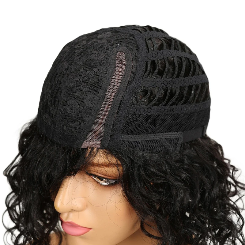 Парик из кудрявых волос Trueme Короткие парики для чернокожих женщин волнистые