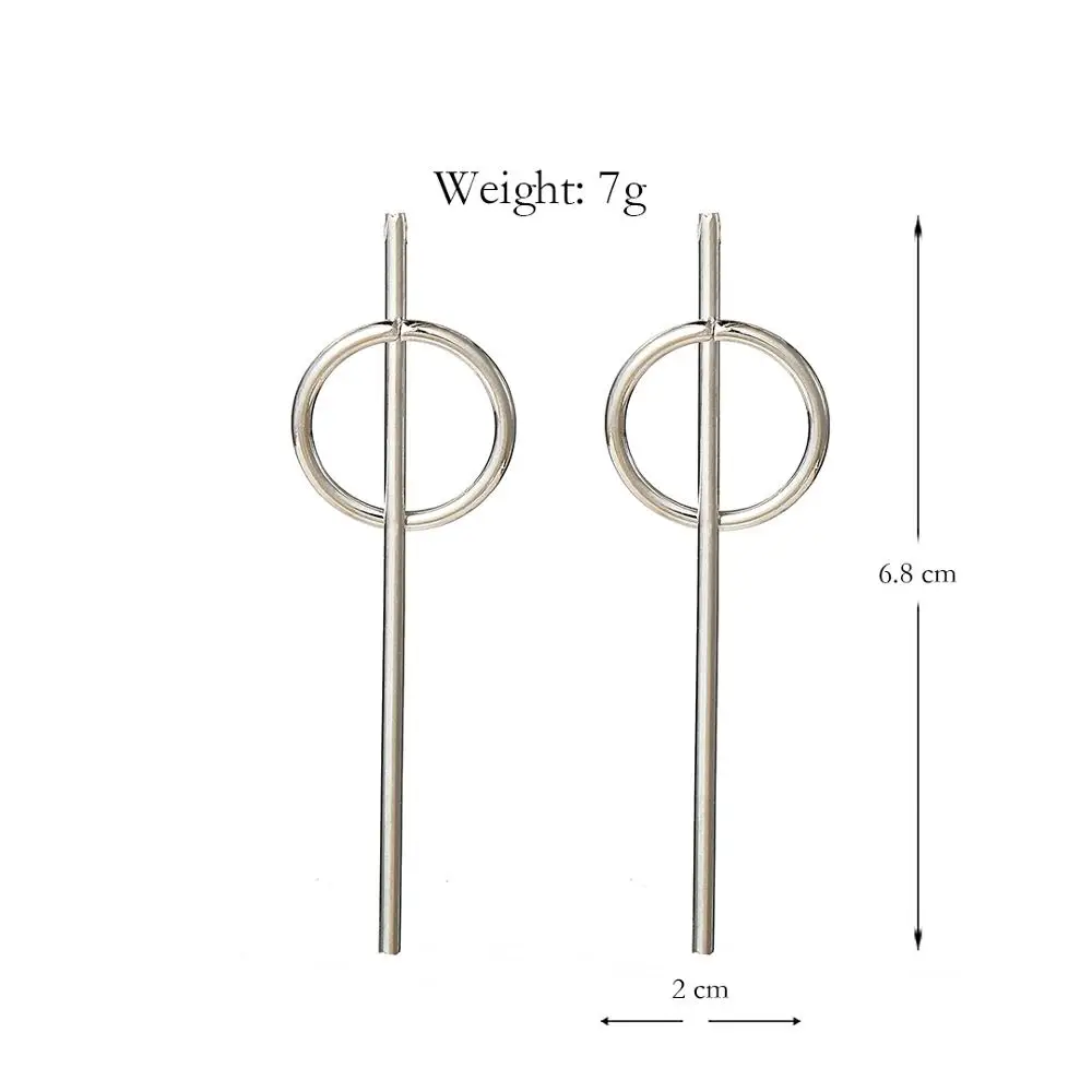 

YULUCH 2019 Ethnic African Long Stud Earrings For Women Trendy Metal Zinc Alloy Round Pop Stud Earrings Fashion Jewelry