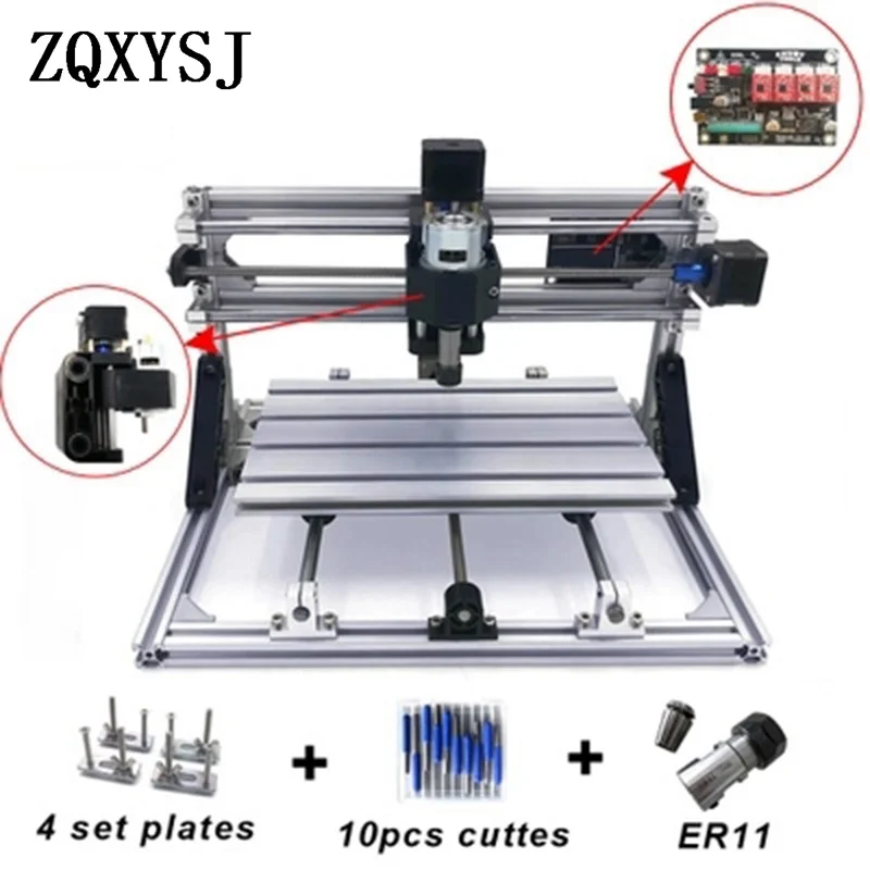15 Вт CNC3018 CNC2418 гравировальный станок мини лазерный с ЧПУ GRBL сталь Керамика|Фрезы