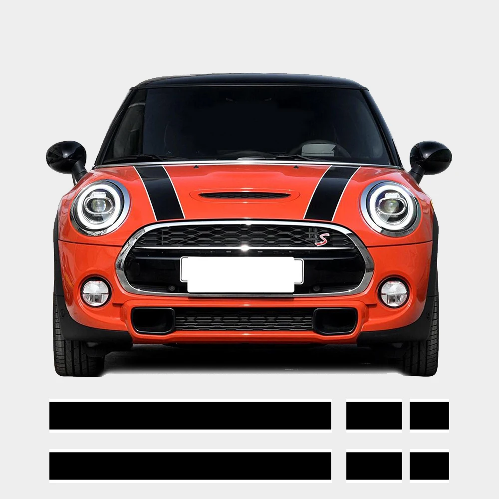 

2Pcs Car Hood Cover Stripes Long Tape Car Wrap Decal Racing Sports sticker on the Car Decals Diy Vinyl Film Car Accessories