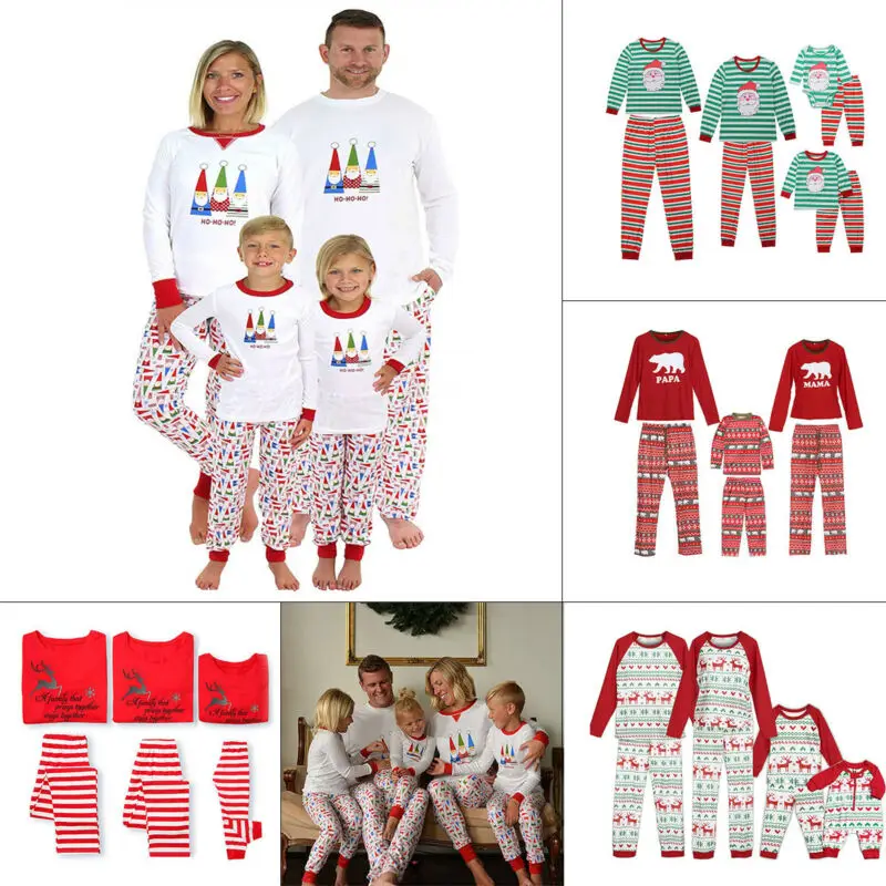 Женский комплект рождественской одежды костюм для родителей и детей домашняя