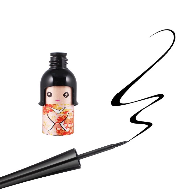 Подводка для глаз жидкая ручка японская кукла милый водонепроницаемый твердая