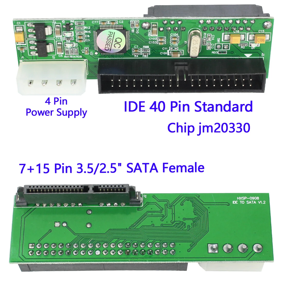 Адаптер для жесткого диска Pata IDE на Sata конвертер 7 + 15 Pin 3 5/2 5 &quotDVD HDD параллельный серии ATA CD ROM/CD RW/DVD/DVD RAM/HDD|Платы