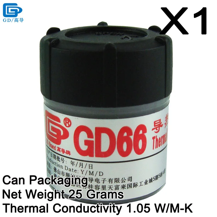 GD66-CN25 1 Piece GD460 GD450 GD100 GD220 GD33 GD66 GD280 GD380 Термальность проводящая силиконовая смазка паста силиконовый пластырь компаунд CN202530 - Цвет лезвия: GD66-CN25 1 Piece