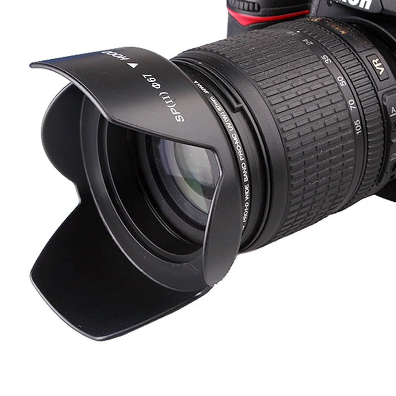 52 мм 55 58 62 67 72 77 82 фотообъектив в форме цветка для Nikon Canon бленда объектива|Бленды| |