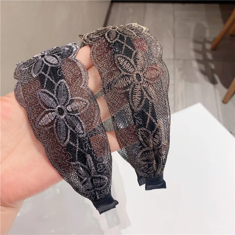 

Fashion Korea Lace Flower Headband Crown Head Band Hair Accessories Lovely Embroidery for Grils Hair Band Hair Gift Decorate