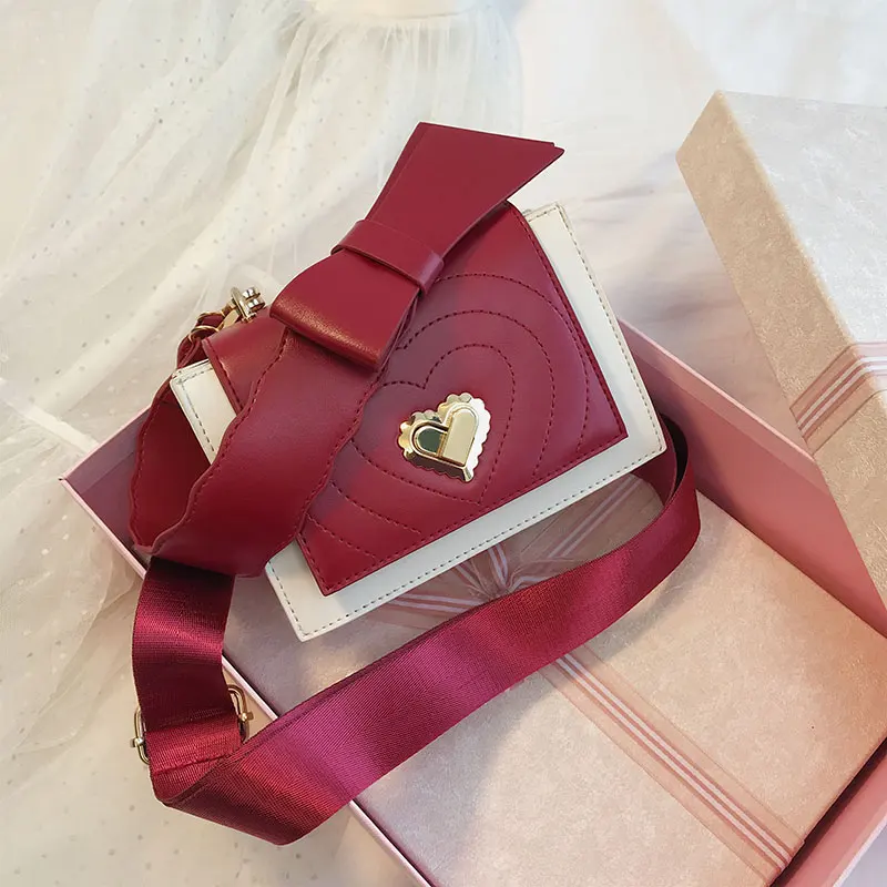 ETAILL контрастный цвет лук Топ Ручка сумки через плечо для женщин 2019 Роскошные в