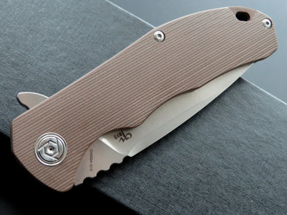 

High Quality CH3509 D2 blade G10 handle tactical Survival hunting knife camping outdoor folding pocket fruit knives EDC tools